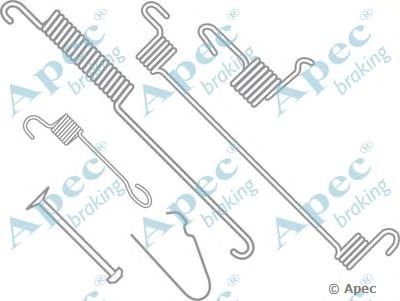 APEC BRAKING kit761 -  Комплектующие, тормозная колодка